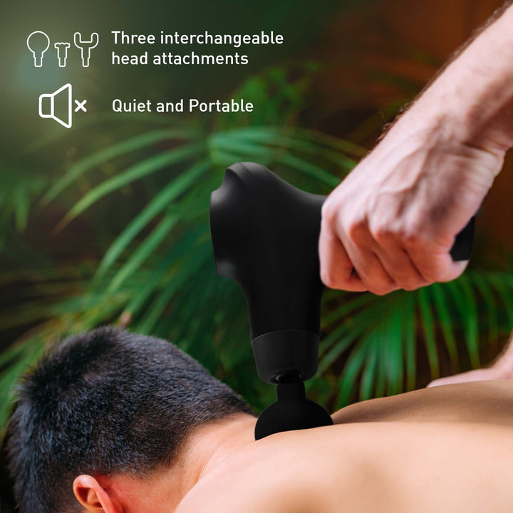 Relax & Restore Bundle: Multi-Level Back Stretcher & 3-Speed Massage Gun
